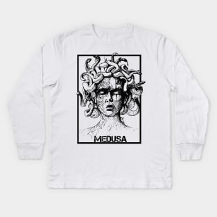 Medusa The gorgon In greek mythology Kids Long Sleeve T-Shirt